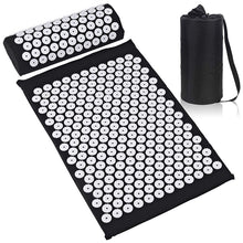 Load image into Gallery viewer, Acupressure Mat Massage Yoga Mat Massager Cushion Kuznetsov's applicator Back Pain Relief Needle Pad Accupressure Mat Pillow Set