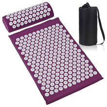 Load image into Gallery viewer, Acupressure Mat Massage Yoga Mat Massager Cushion Kuznetsov's applicator Back Pain Relief Needle Pad Accupressure Mat Pillow Set
