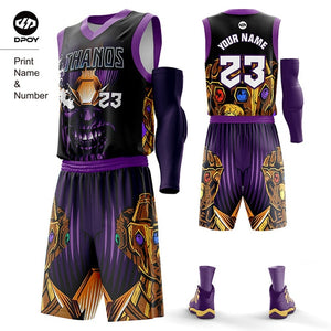 DC Joker Vest basketball jersey Outfit funny Cartoon Sportswear Customized for team Sports Uniforms Training men kid dpoy Brand