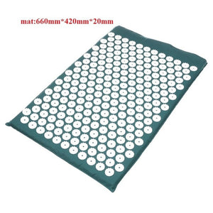 Massager Cushion Massage Yoga Mat Acupressure Relieve Stress Back Body Pain Spike Mat Acupuncture Yoga Mat for women with Pillow