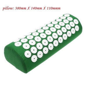 Massager Cushion Massage Yoga Mat Acupressure Relieve Stress Back Body Pain Spike Mat Acupuncture Yoga Mat for women with Pillow