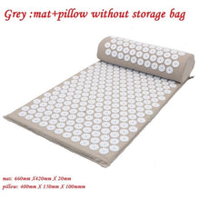 Load image into Gallery viewer, Massager Cushion Massage Yoga Mat Acupressure Relieve Stress Back Body Pain Spike Mat Acupuncture Yoga Mat for women with Pillow
