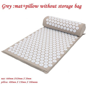 Massager Cushion Massage Yoga Mat Acupressure Relieve Stress Back Body Pain Spike Mat Acupuncture Yoga Mat for women with Pillow