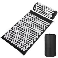 Load image into Gallery viewer, Yoga Massage Mat Acupressure Mat for Back Neck Pain Relief Sensi Acupuncture Mat Pillow Set Kuznetsov applicator Eco Pranamat
